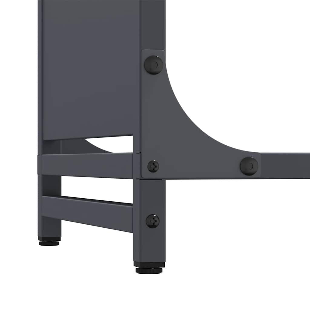 Brennholzregal Anthrazit 60x28x65 cm Kaltgewalzter Stahl