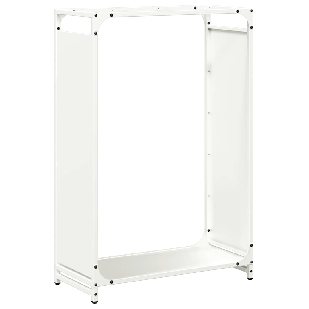 Brennholzregal Weiß 60x28x90 cm Kaltgewalzter Stahl