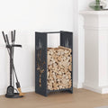 Brennholzregal Anthrazit 40x30x80 cm Kaltgewalzter Stahl