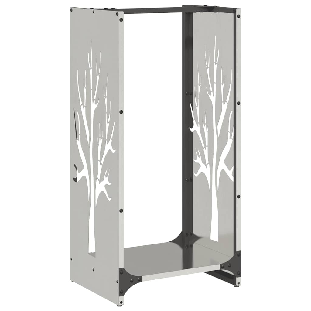 Brennholzregal 40x30x80 cm Edelstahl