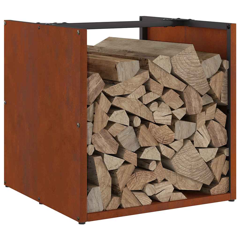 Brennholzregal 40x40x40 cm Wetterfester Stahl