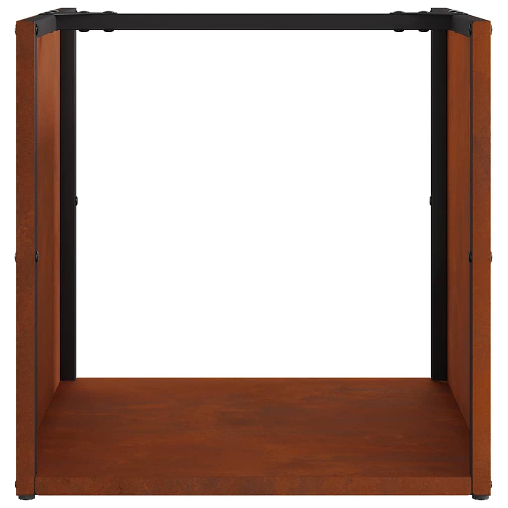 Brennholzregal 40x40x40 cm Wetterfester Stahl