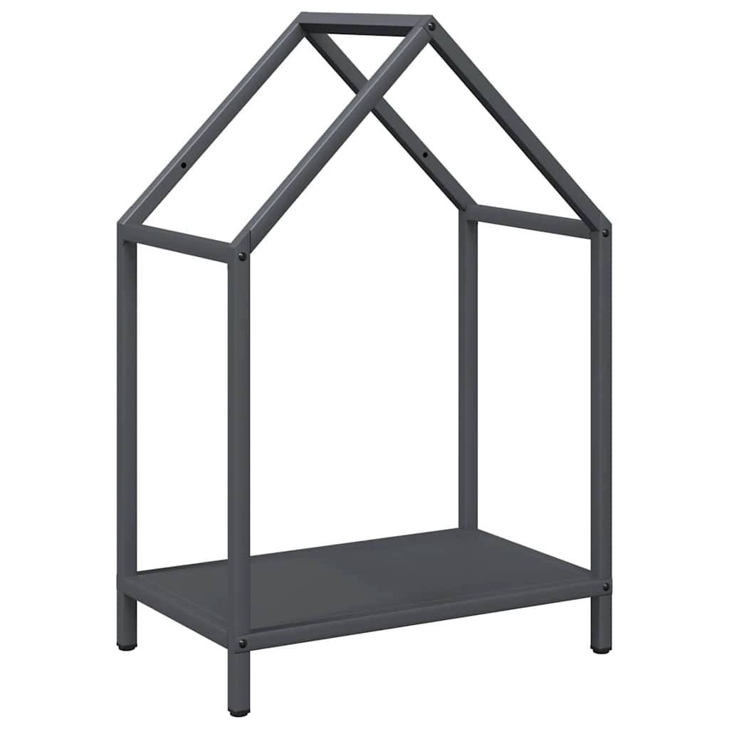 Brennholzregal Anthrazit 40x25x60 cm Kaltgewalzter Stahl