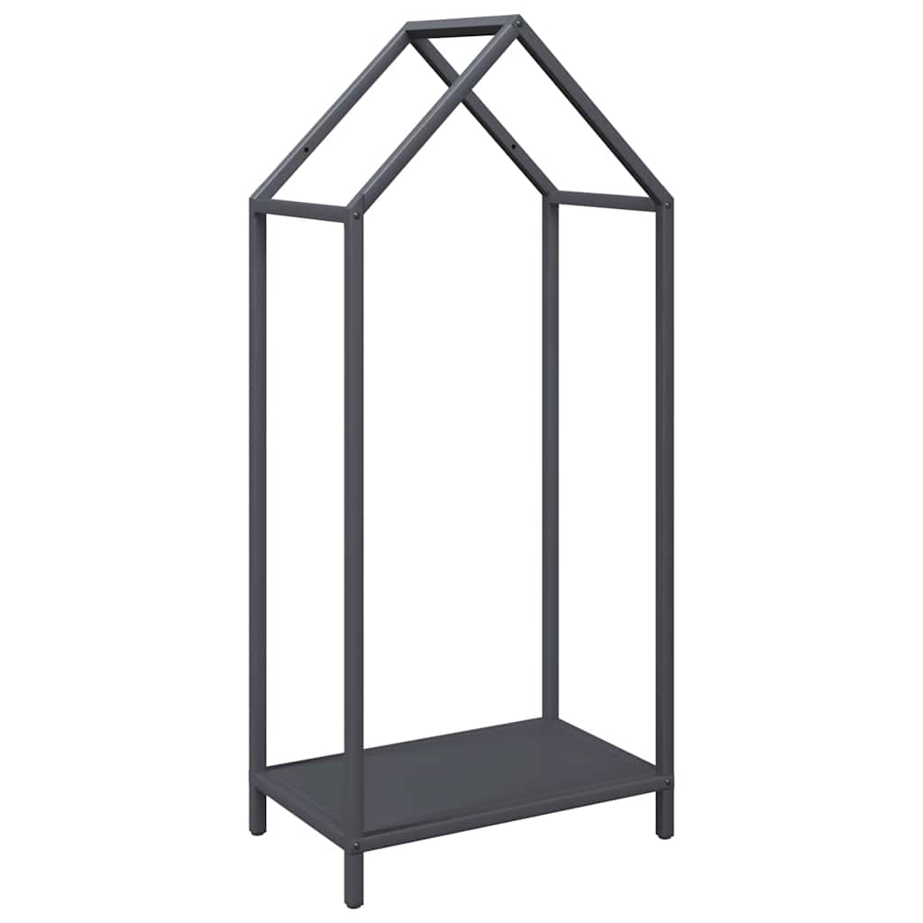 Brennholzregal Anthrazit 40x25x90 cm Kaltgewalzter Stahl