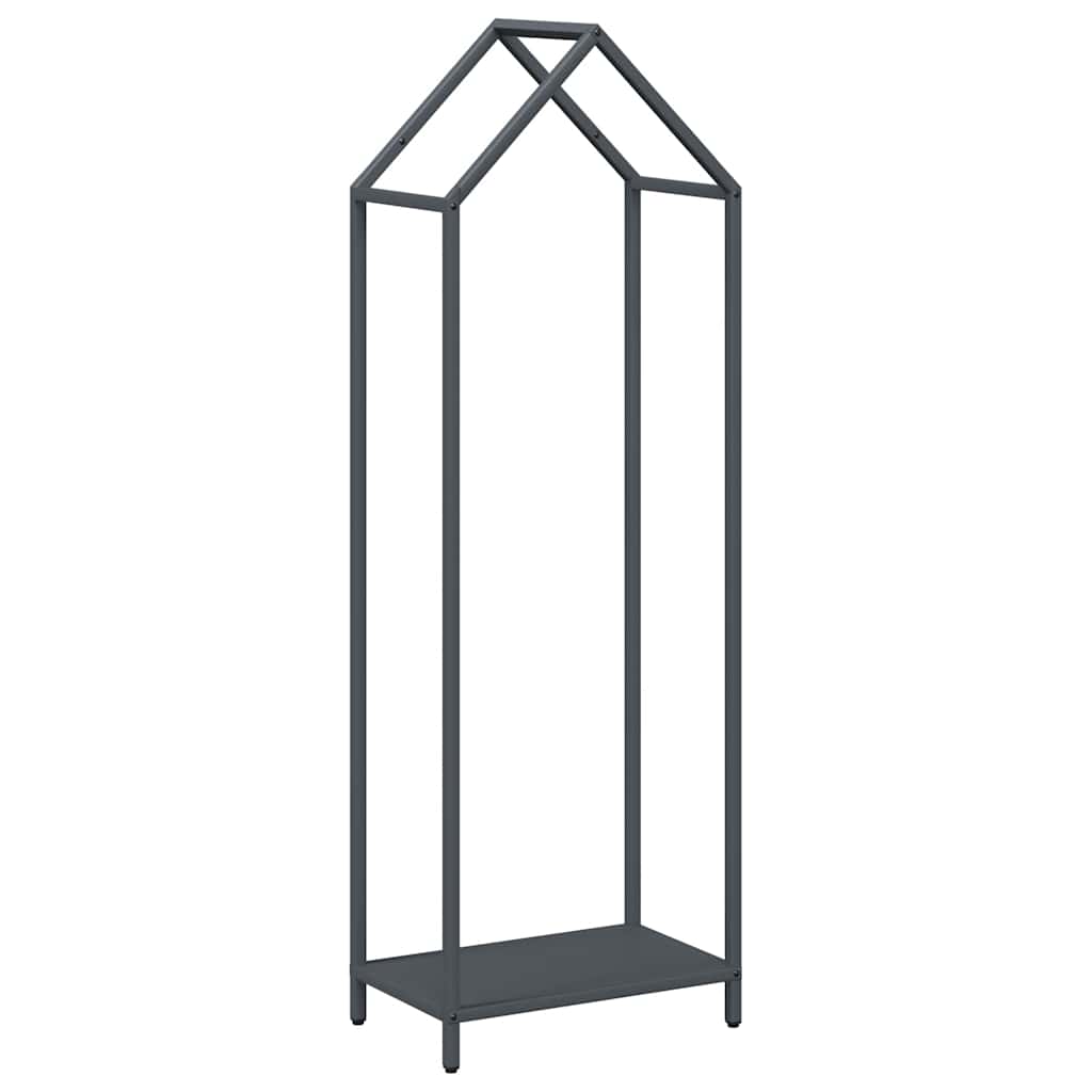 Brennholzregal Anthrazit 40x25x120 cm Kaltgewalzter Stahl