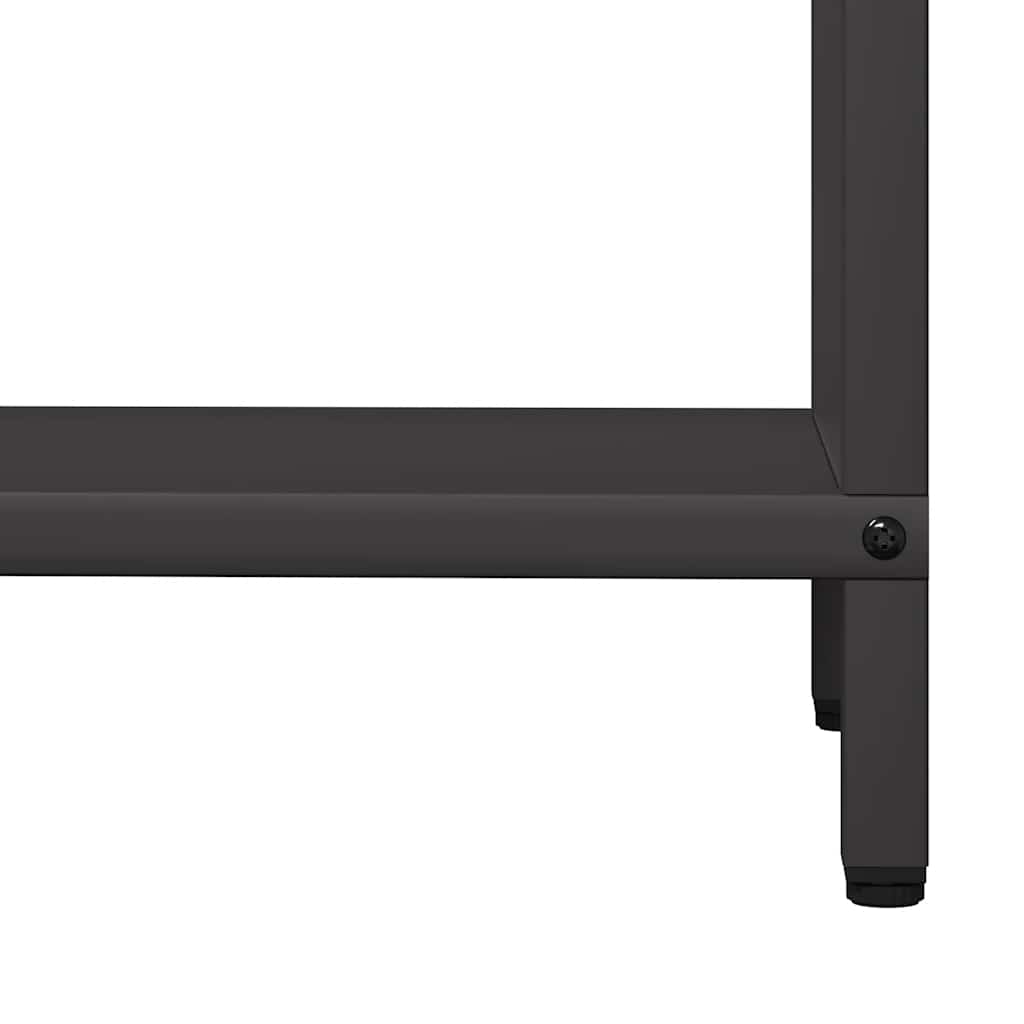 Brennholzregal Schwarz 60x25x60 cm Kaltgewalzter Stahl