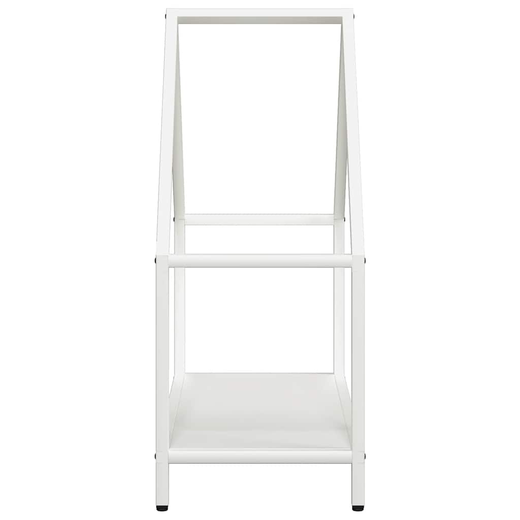 Brennholzregal Weiß 60x25x60 cm Kaltgewalzter Stahl