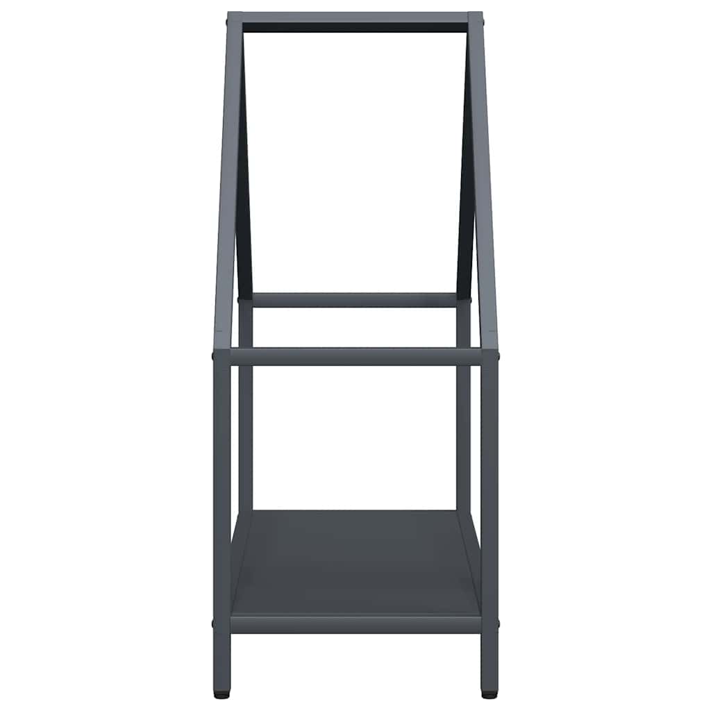 Brennholzregal Anthrazit 60x25x60 cm Kaltgewalzter Stahl