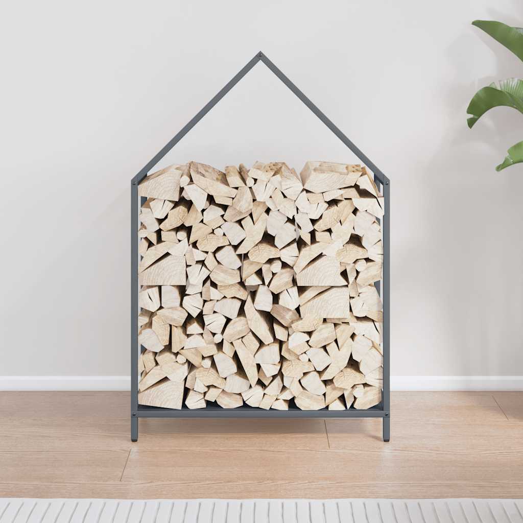 Brennholzregal Anthrazit 60x25x90 cm Kaltgewalzter Stahl