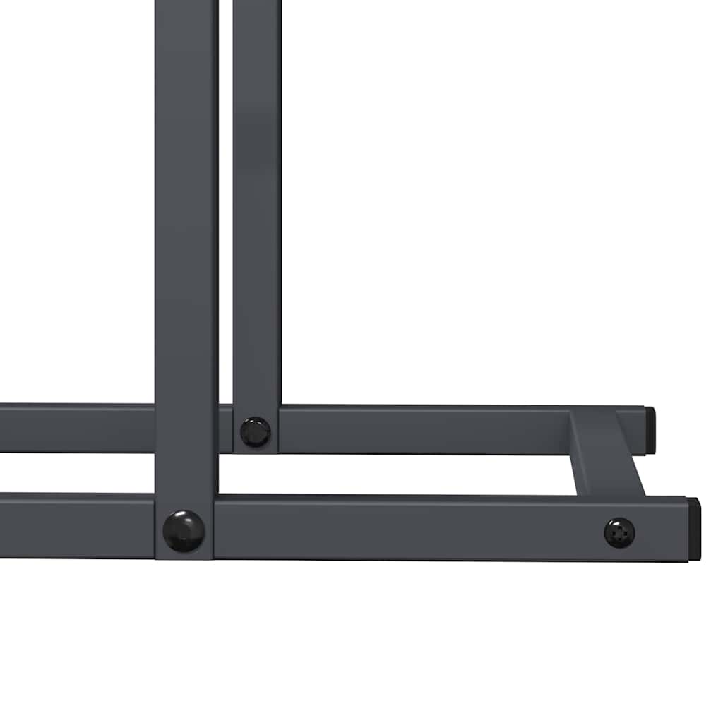 Brennholzregal Anthrazit 80x25x90 cm Kaltgewalzter Stahl