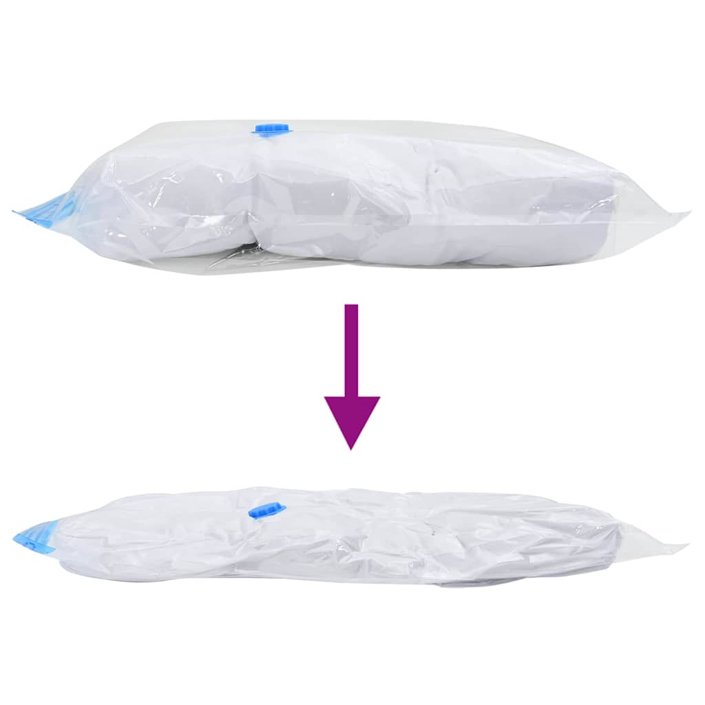Aufbewahrungstaschen 50 pcs Transparent und Blau 70 x 50 cm