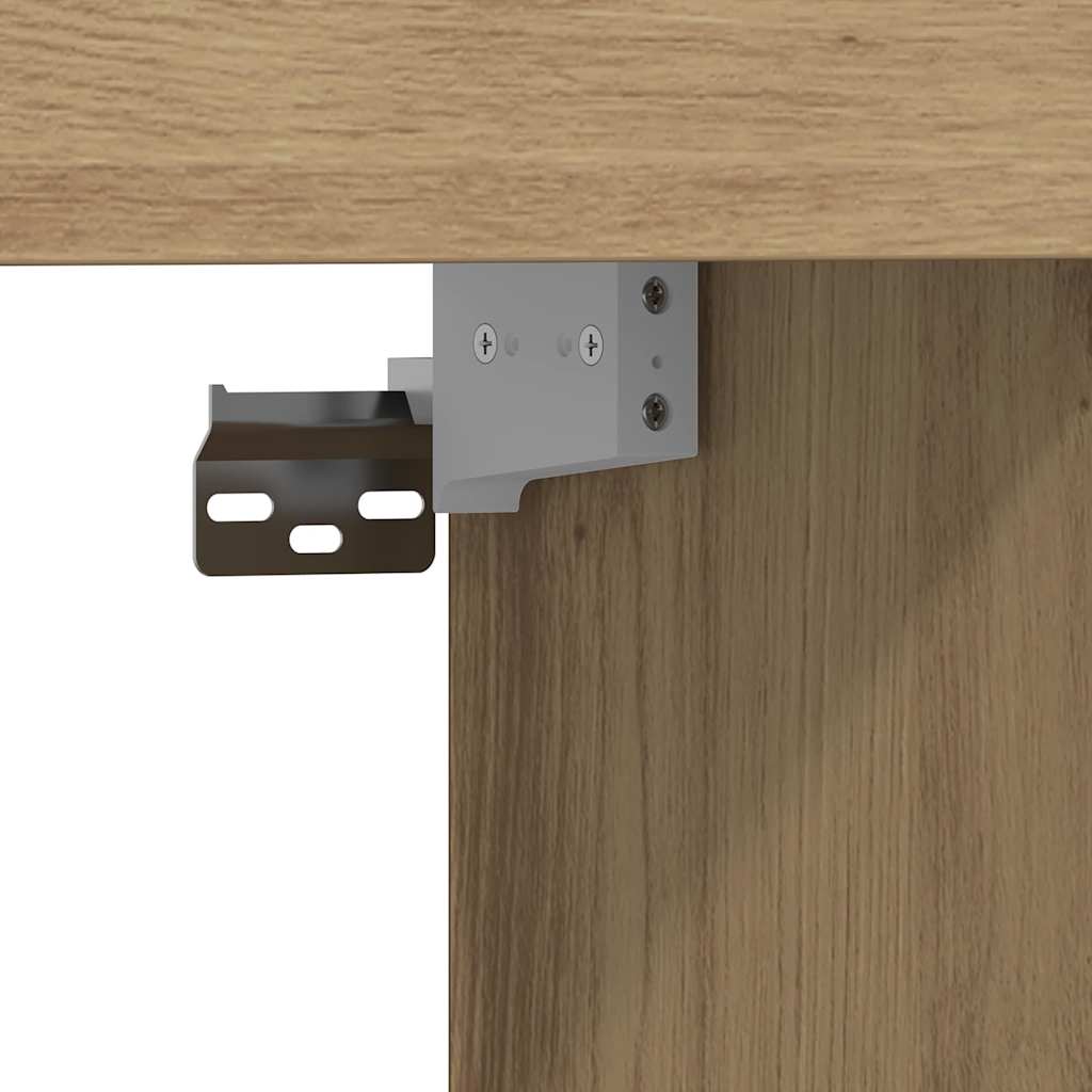 TV-Schränk Artisan-Eiche 152 x 22 x 113 cm Holzwerkstoff