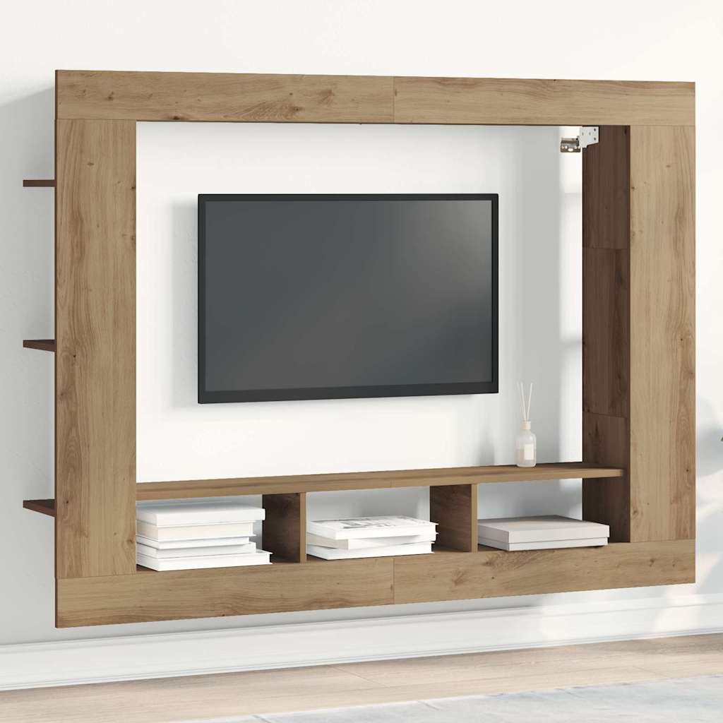 TV-Schränk Artisan-Eiche 152 x 22 x 113 cm Holzwerkstoff