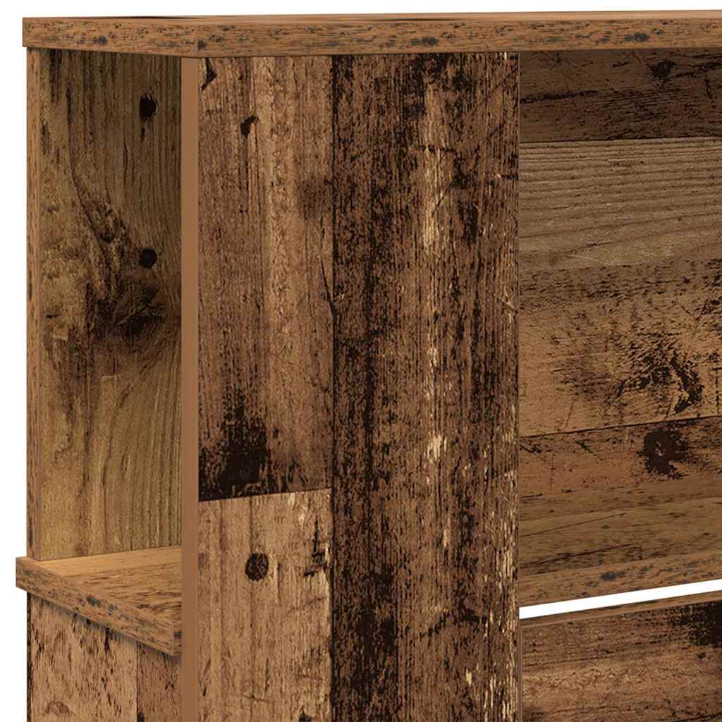 Kopfteil Schrank Altholz 220 x 18,5 x 102,5 cm Holzwerkstoff