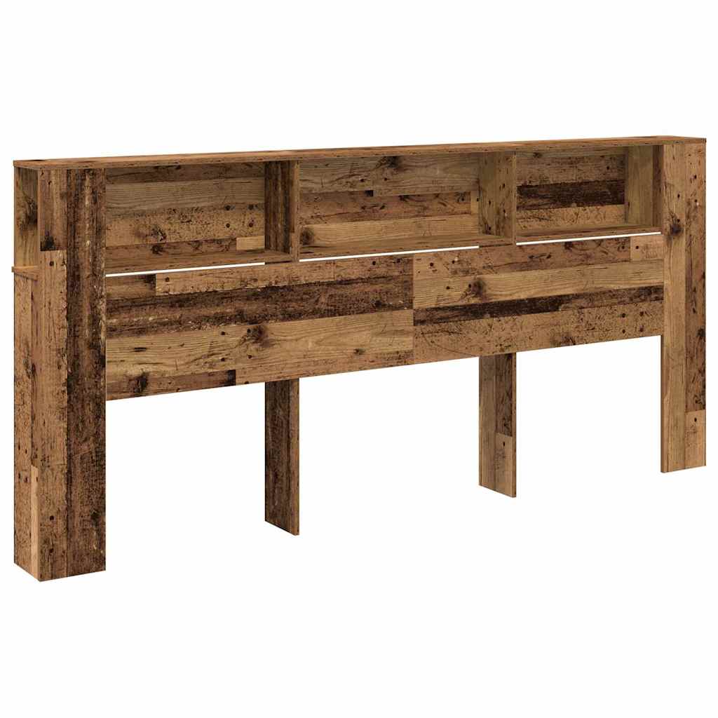 Kopfteil Schrank Altholz 220 x 18,5 x 102,5 cm Holzwerkstoff