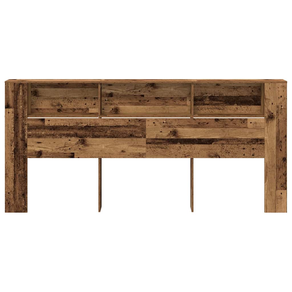Kopfteil Schrank Altholz 220 x 18,5 x 102,5 cm Holzwerkstoff