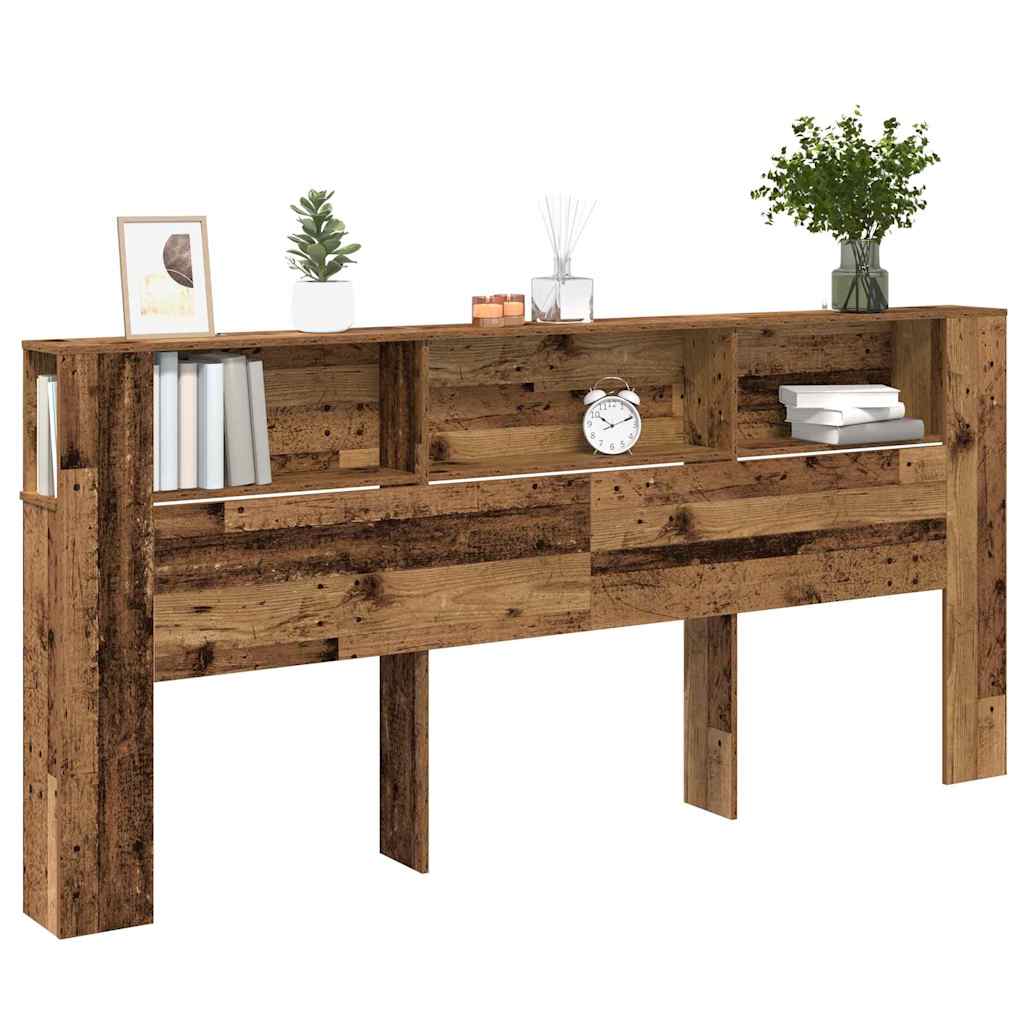 Kopfteil Schrank Altholz 220 x 18,5 x 102,5 cm Holzwerkstoff
