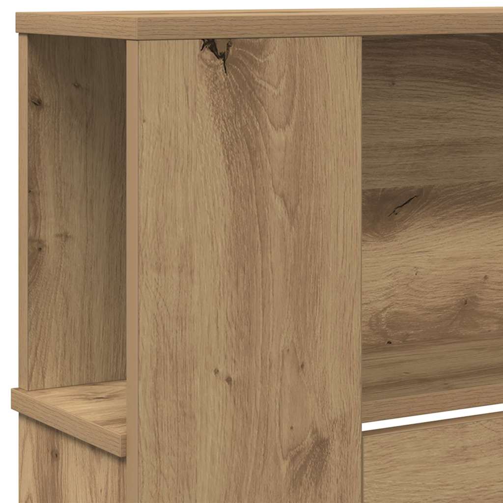 Kopfteil Schrank mit Regal Artisan-Eiche 220 x 18,5 x 102,5 cm