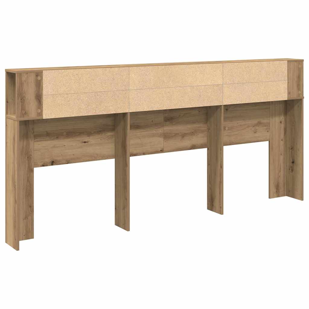 Kopfteil Schrank mit Regal Artisan-Eiche 220 x 18,5 x 102,5 cm