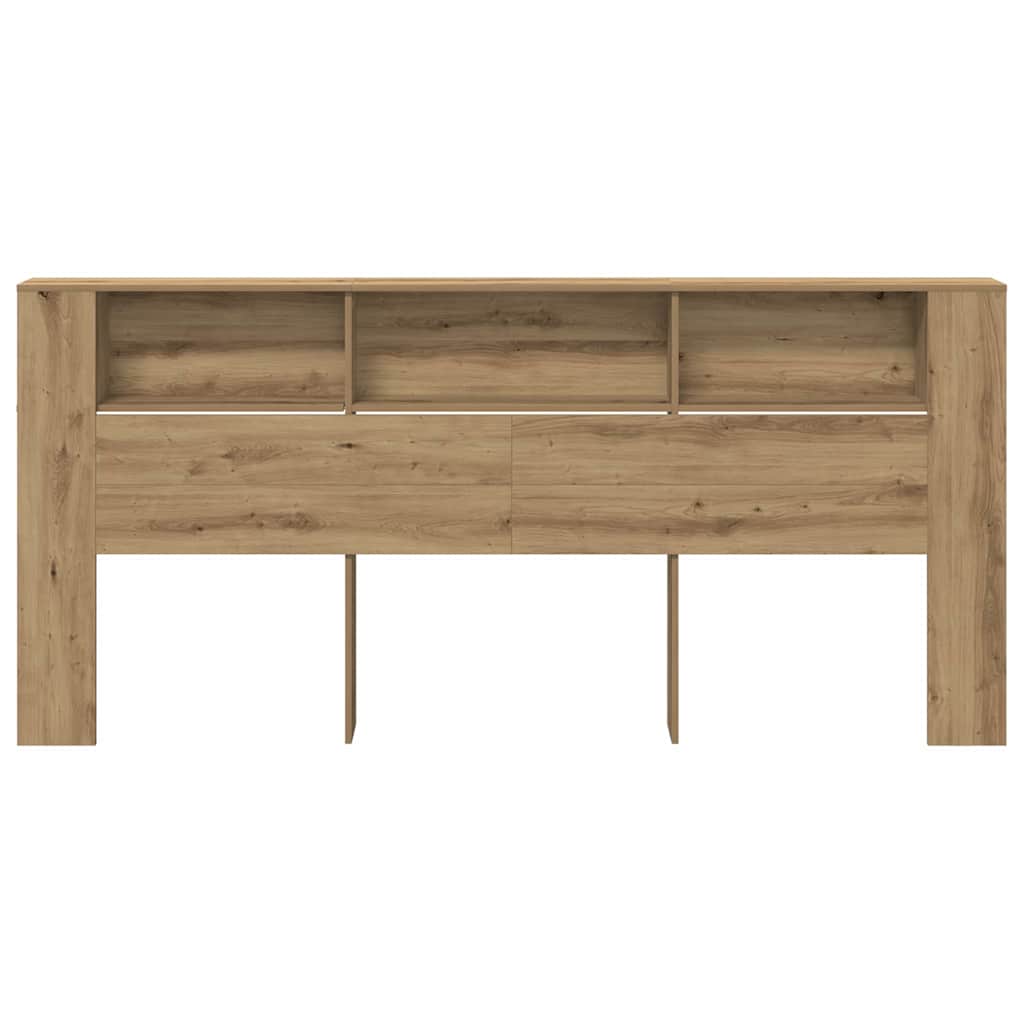 Kopfteil Schrank mit Regal Artisan-Eiche 220 x 18,5 x 102,5 cm
