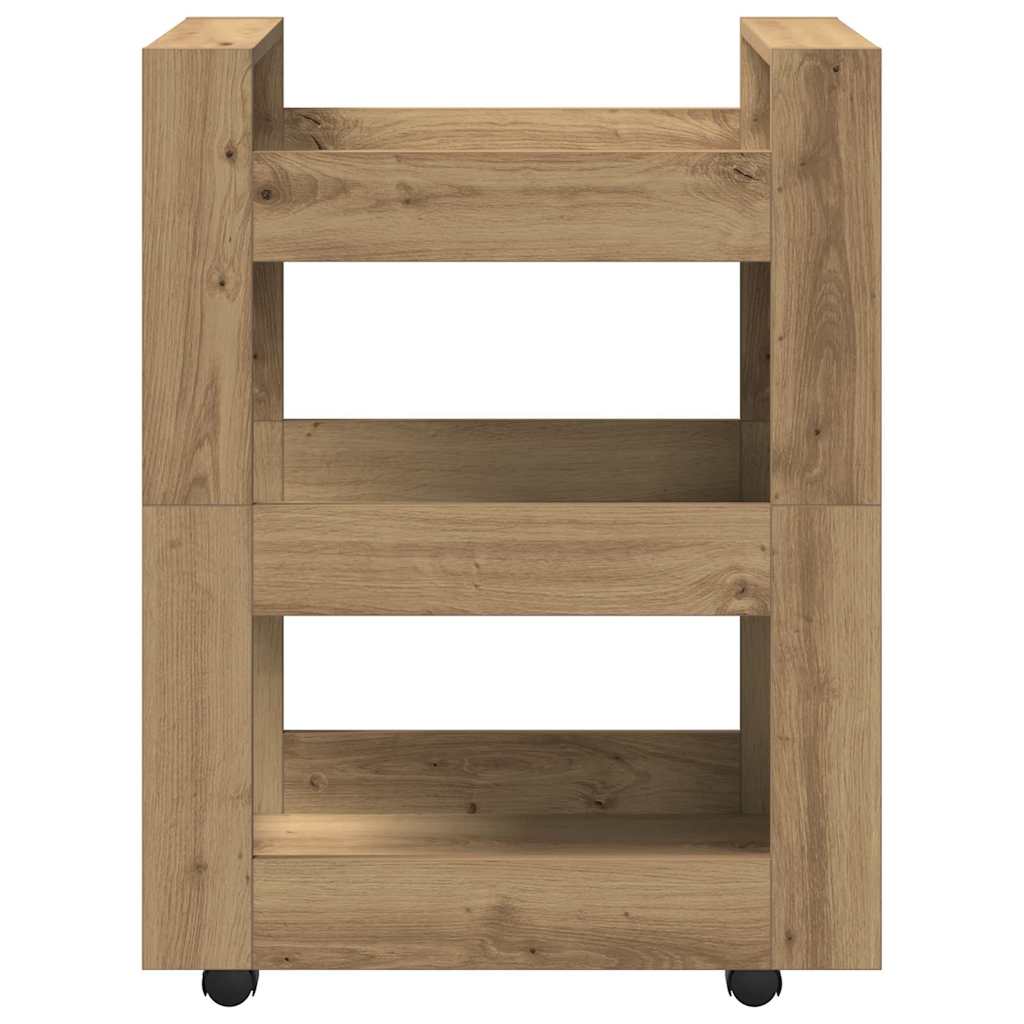Küchentrolley Artisan-Eiche 60 x 45 x 80 cm Holzwerkstoff
