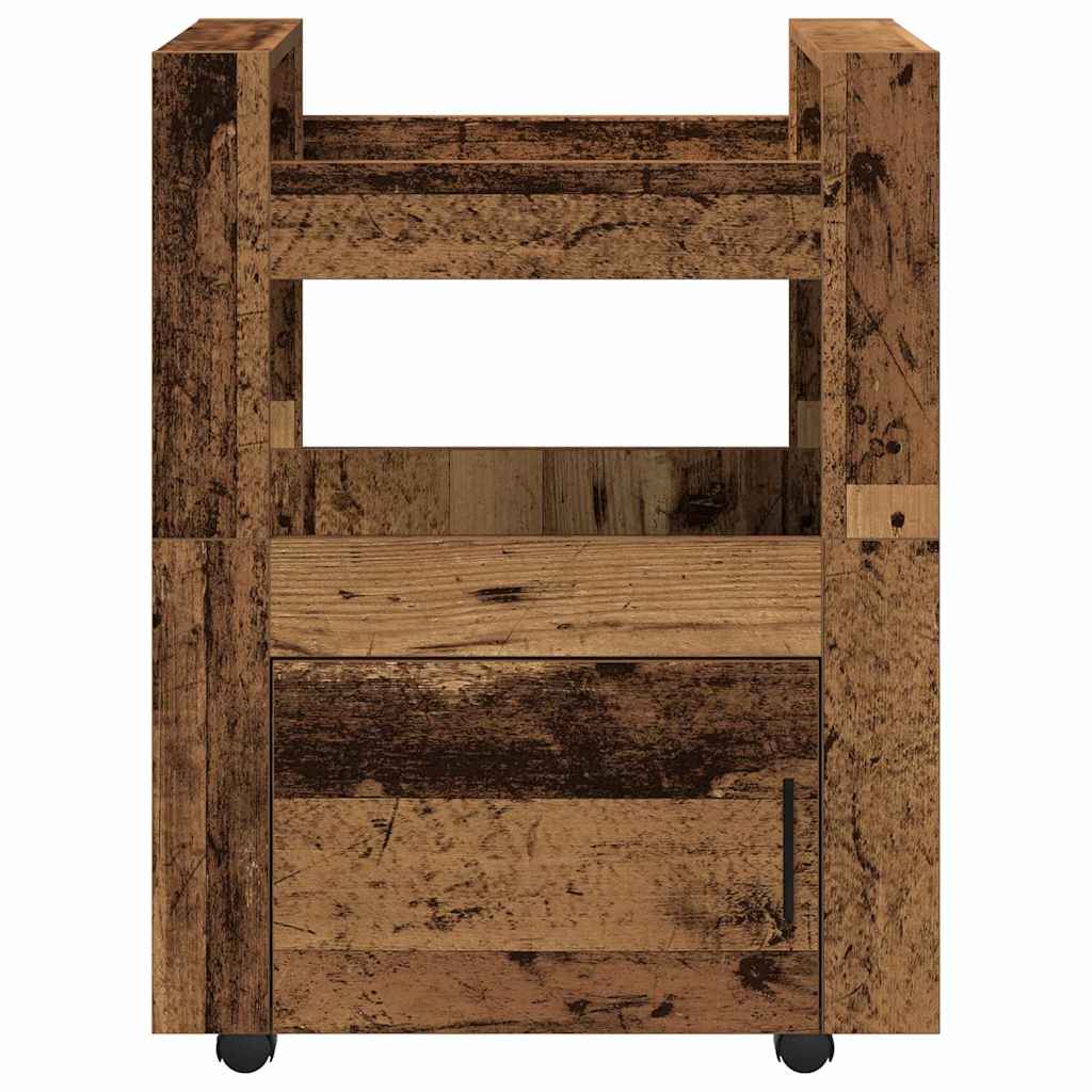 Küchentrolley Altholz 60 x 45 x 80 cm Holzwerkstoff