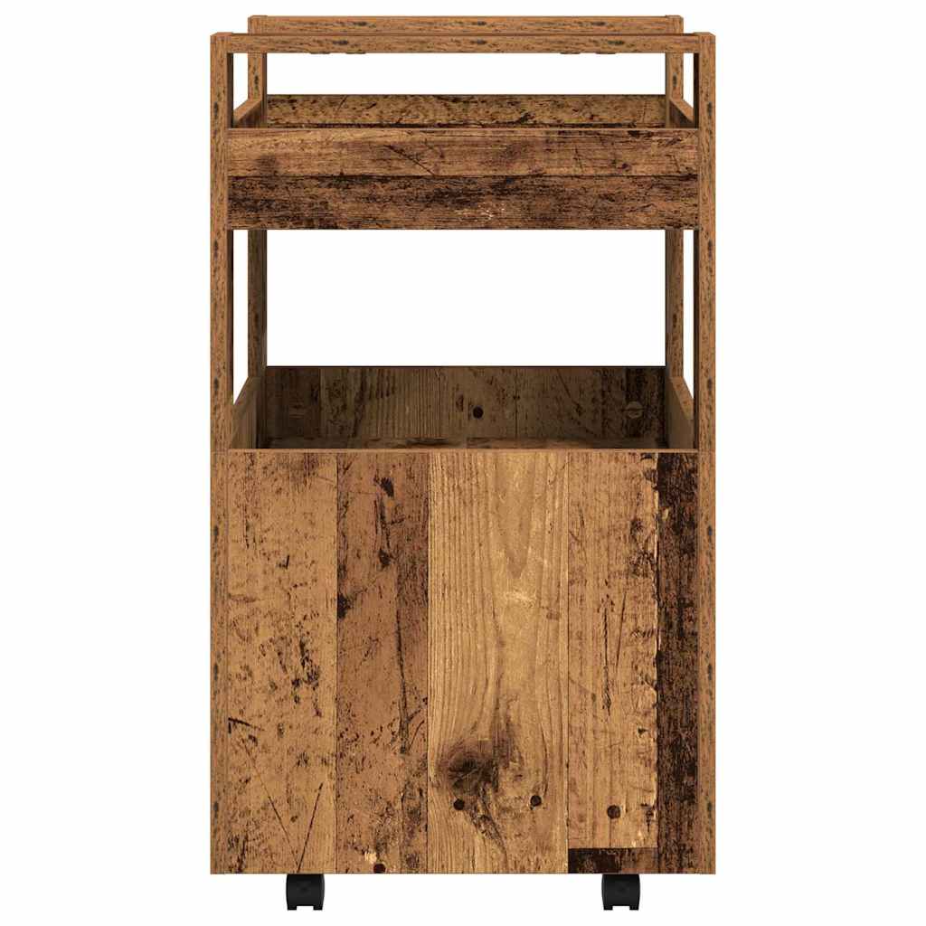 Küchentrolley Altholz 60 x 45 x 80 cm Holzwerkstoff