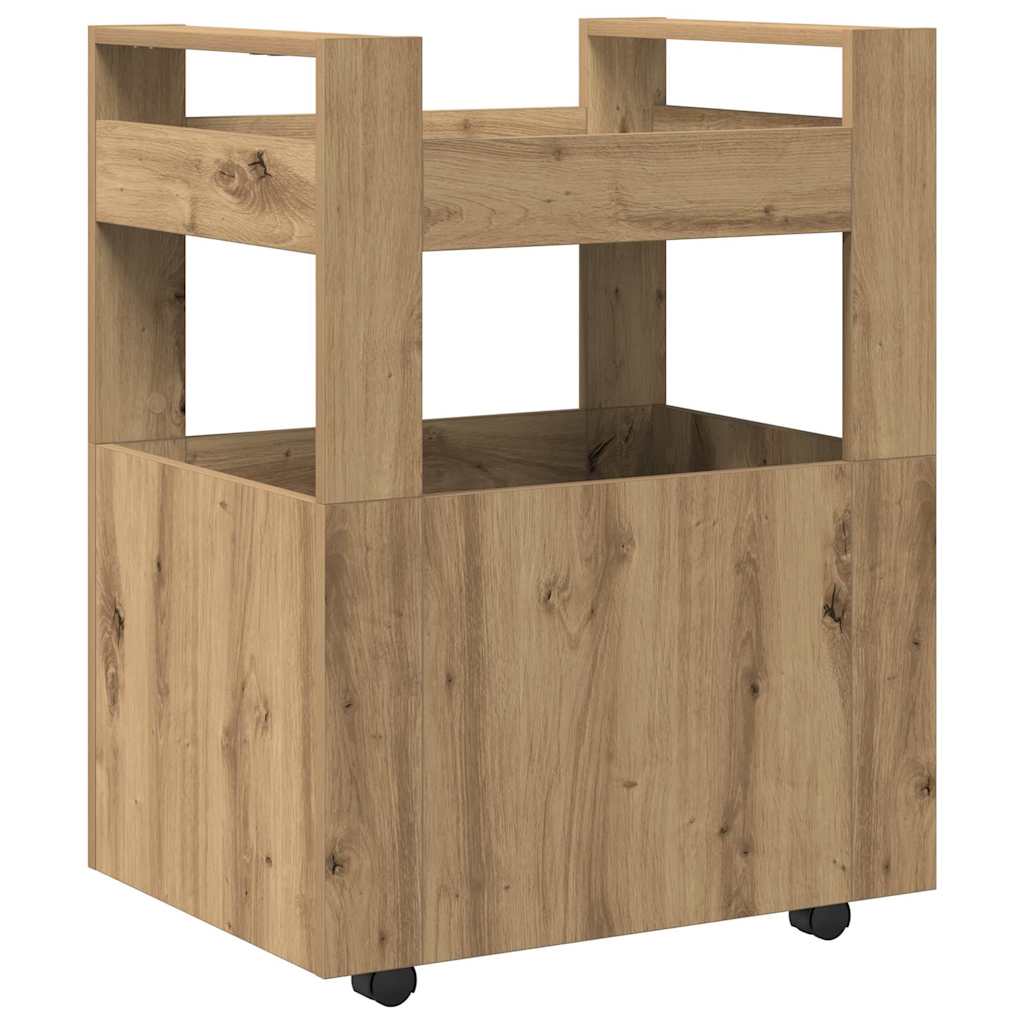 Küchentrolley Artisan-Eiche 60 x 45 x 80 cm Holzwerkstoff