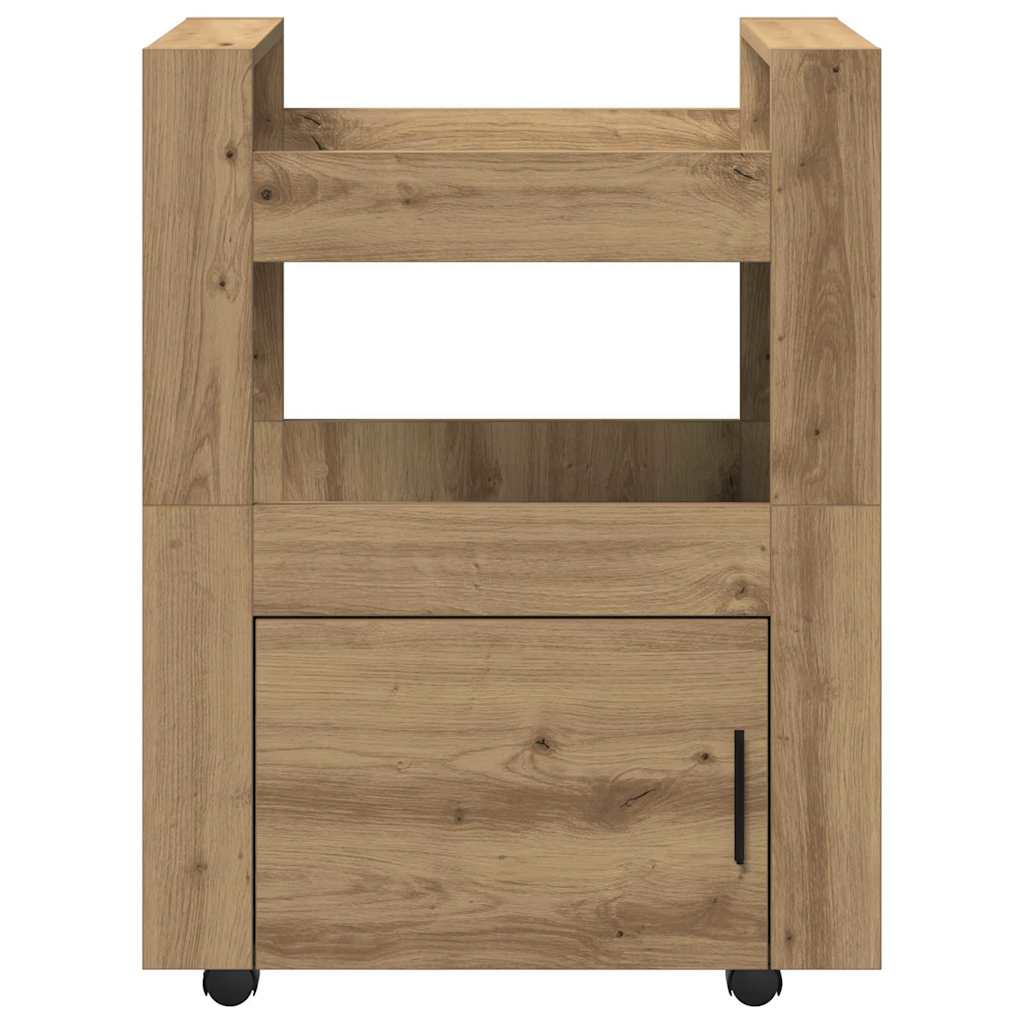 Küchentrolley Artisan-Eiche 60 x 45 x 80 cm Holzwerkstoff