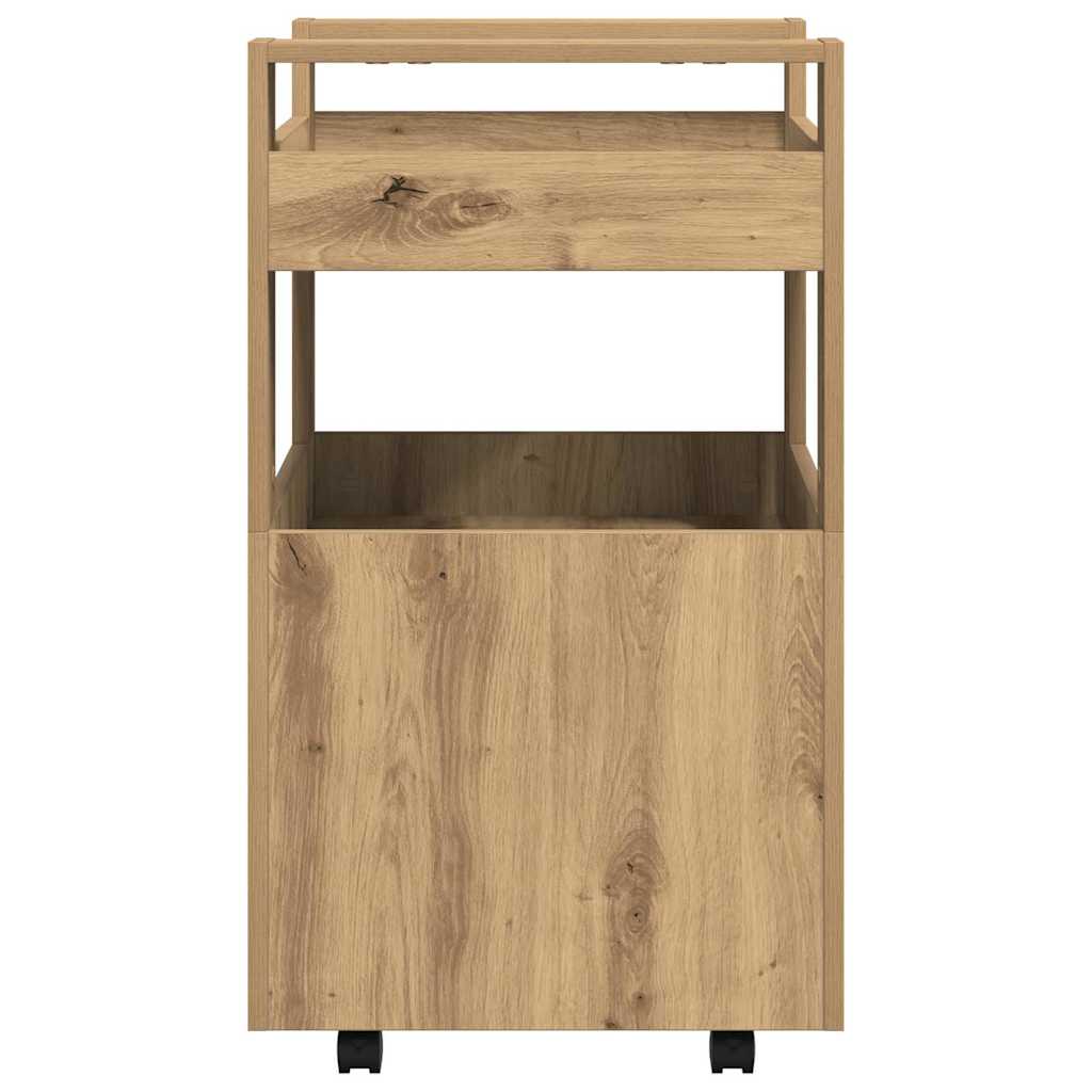 Küchentrolley Artisan-Eiche 60 x 45 x 80 cm Holzwerkstoff