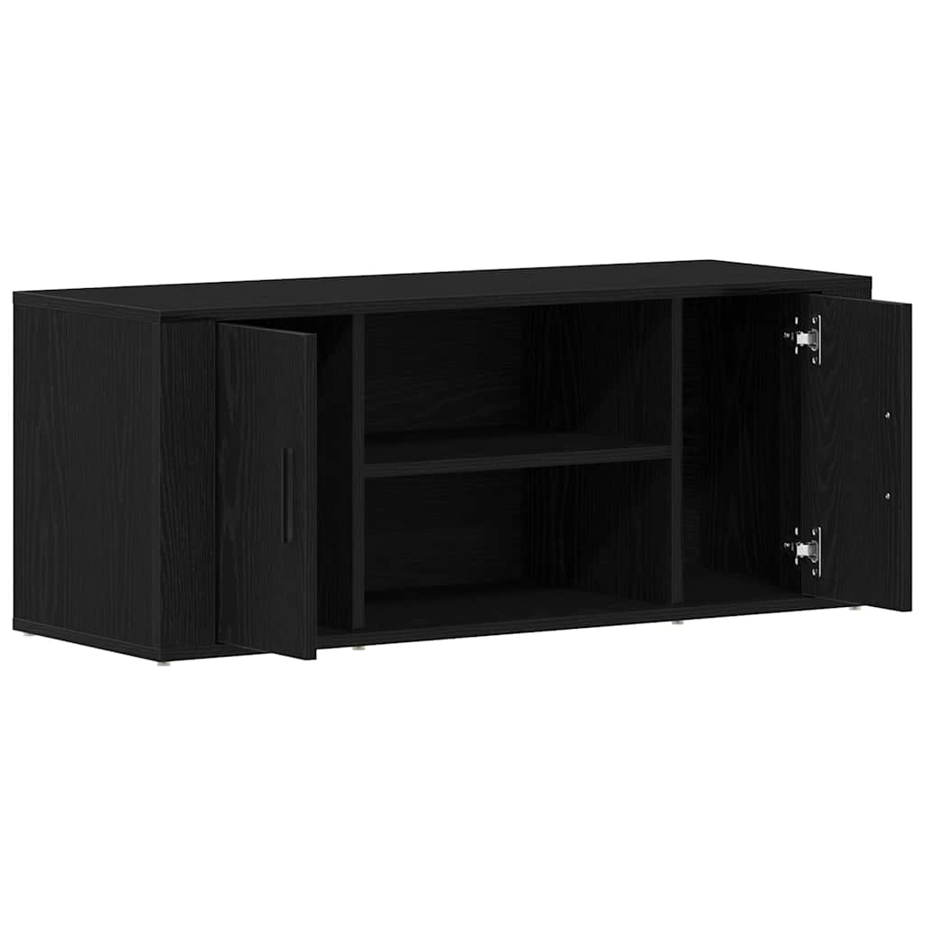 TV-Schränk Schwarz Eichen-Optik 100 x 35 x 40 cm Holzwerkstoff