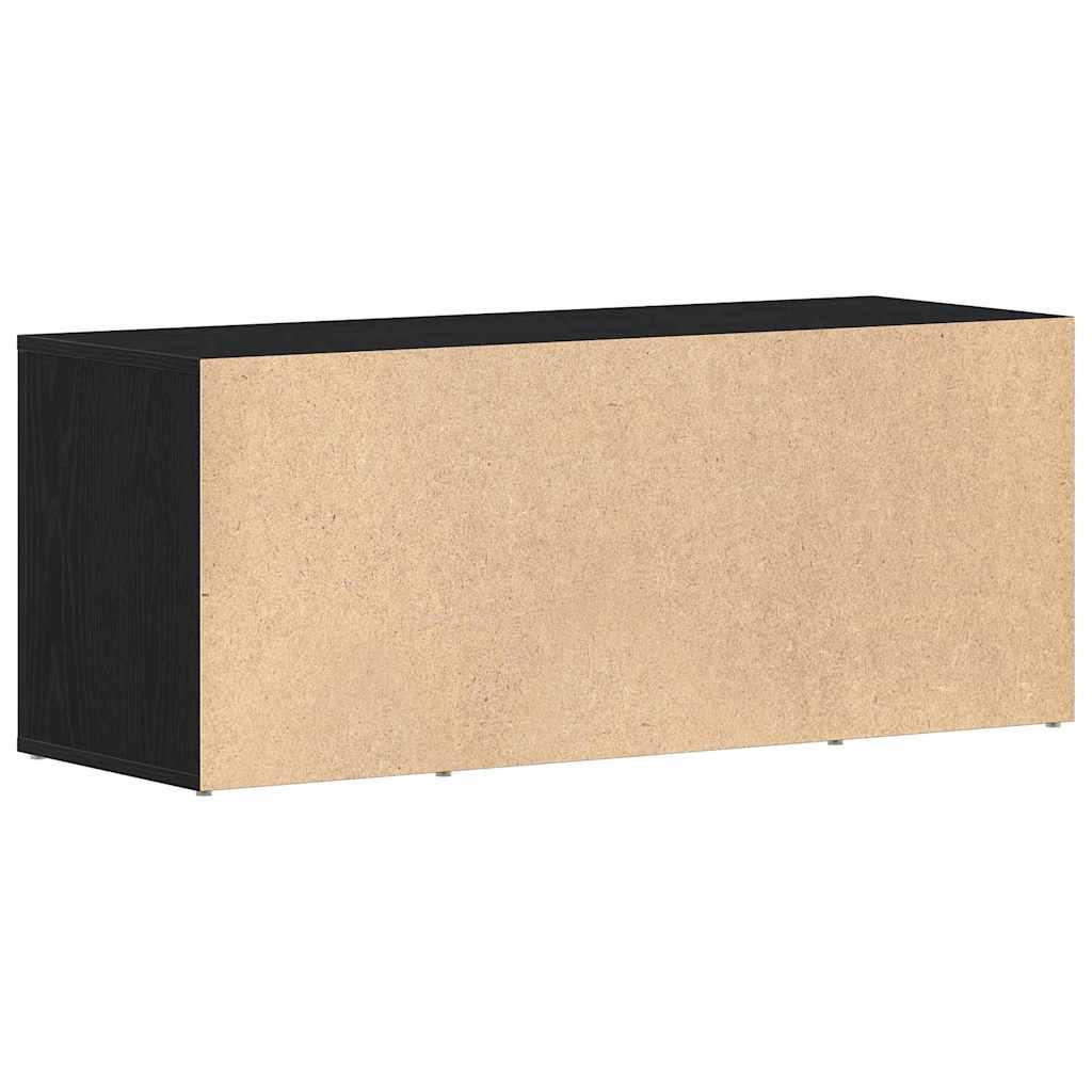 TV-Schränk Schwarz Eichen-Optik 100 x 35 x 40 cm Holzwerkstoff
