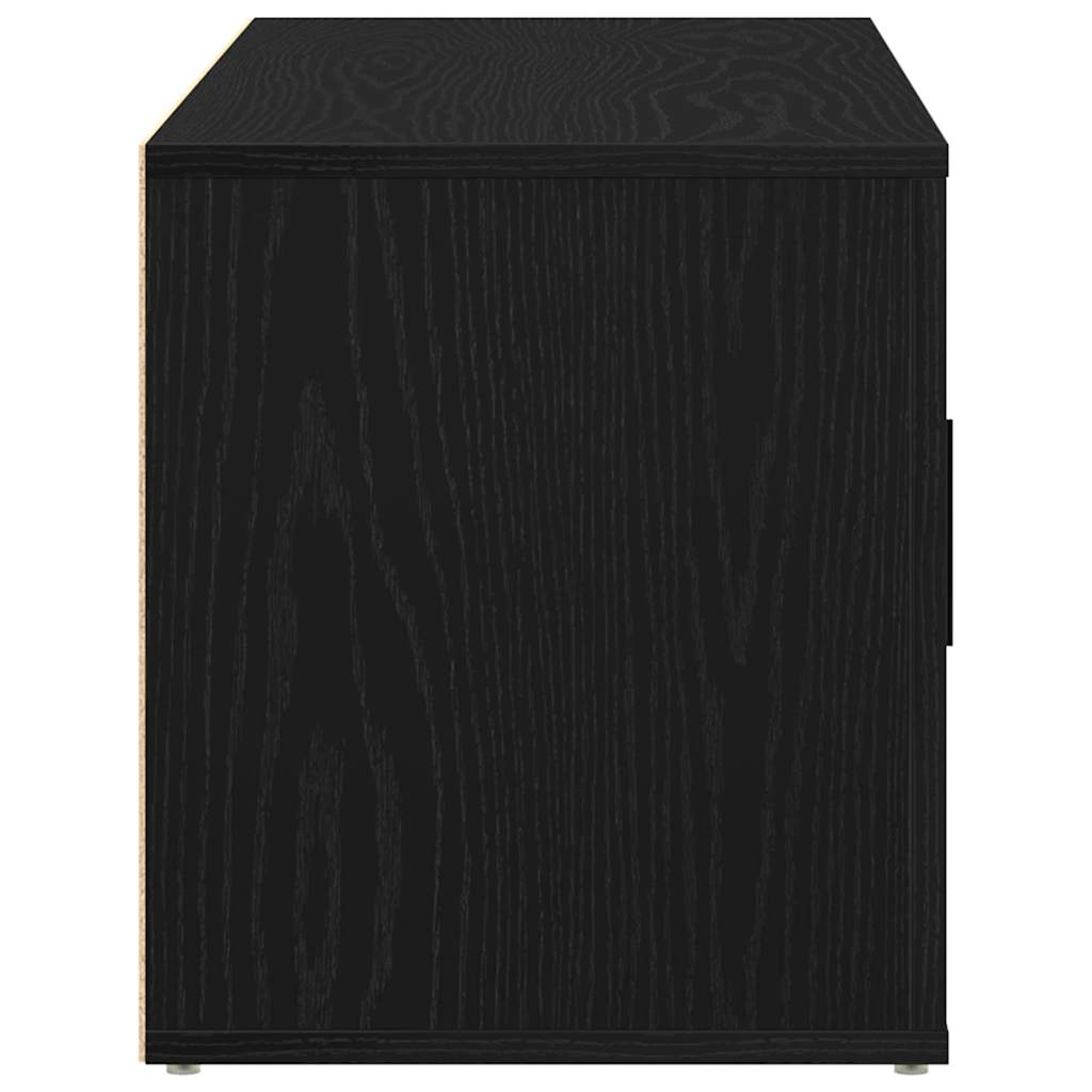 TV-Schränk Schwarz Eichen-Optik 100 x 35 x 40 cm Holzwerkstoff