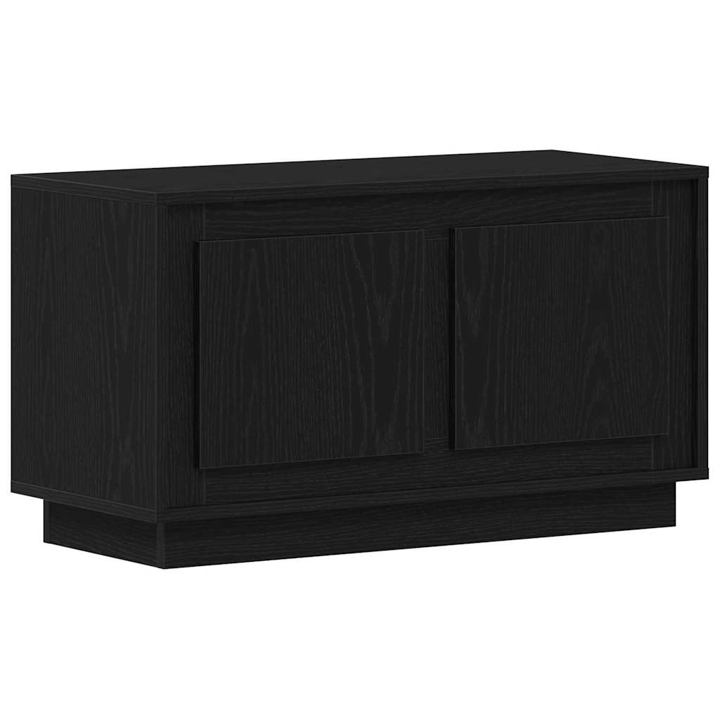 TV-Schränk Schwarz Eichen-Optik 80 x 35 x 45 cm Holzwerkstoff