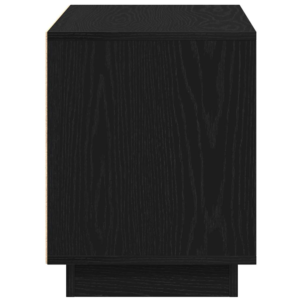 TV-Schränk Schwarz Eichen-Optik 80 x 35 x 45 cm Holzwerkstoff