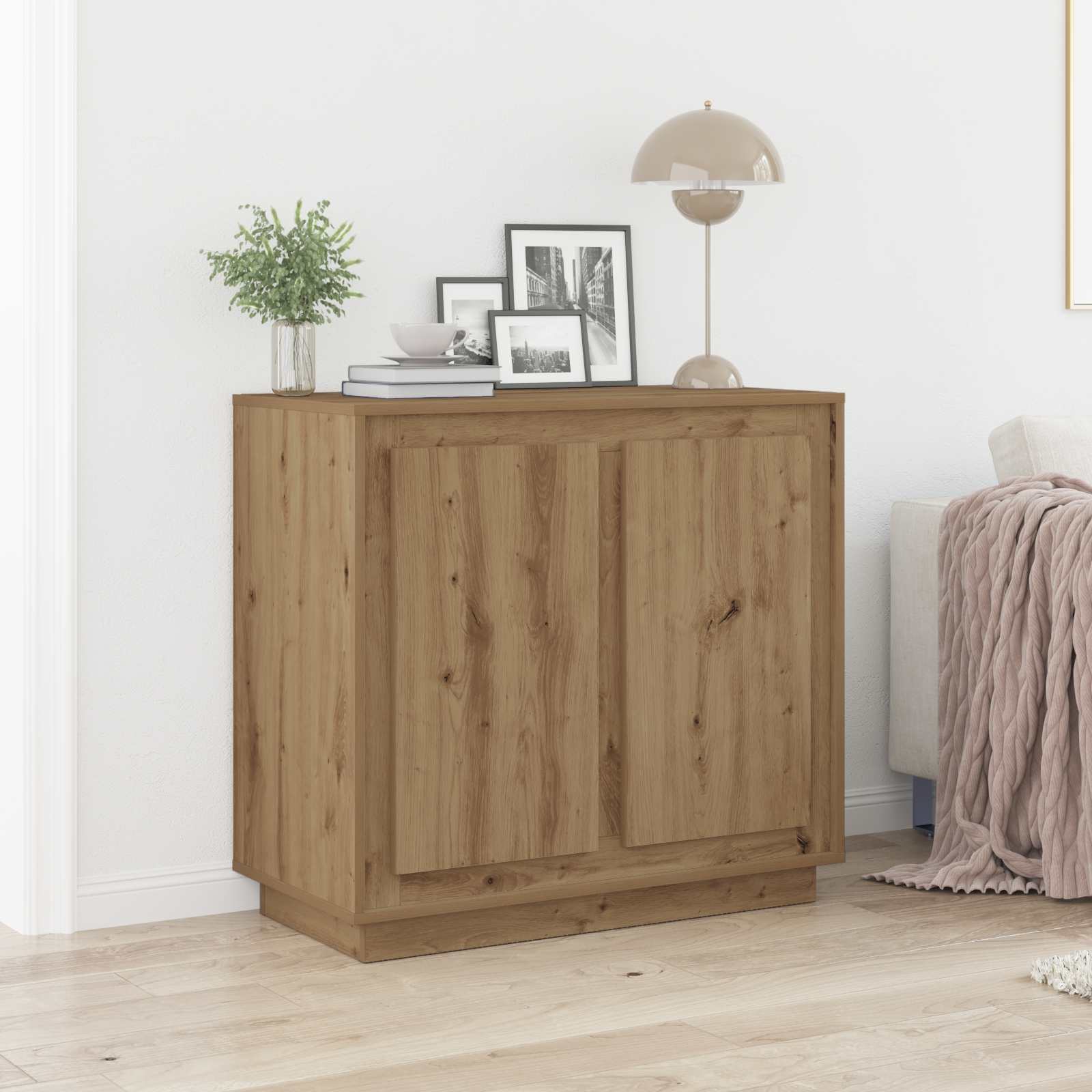 Sideboard Artisan-Eiche 80 x 40 x 75 cm Holzwerkstoff