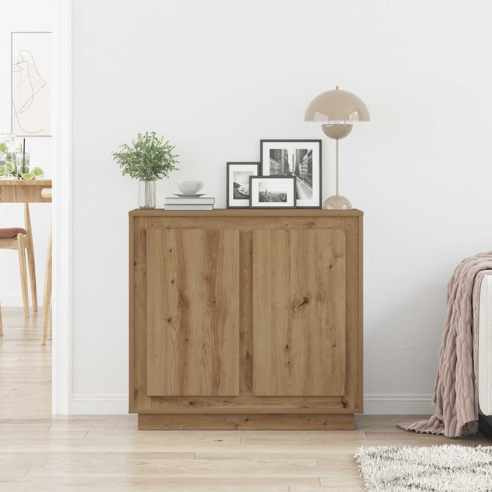 Sideboard Artisan-Eiche 80 x 40 x 75 cm Holzwerkstoff
