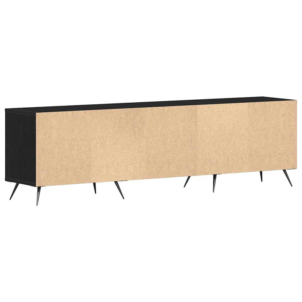 TV-Schränk Schwarz Eichen-Optik 150 x 30 x 44,5 cm