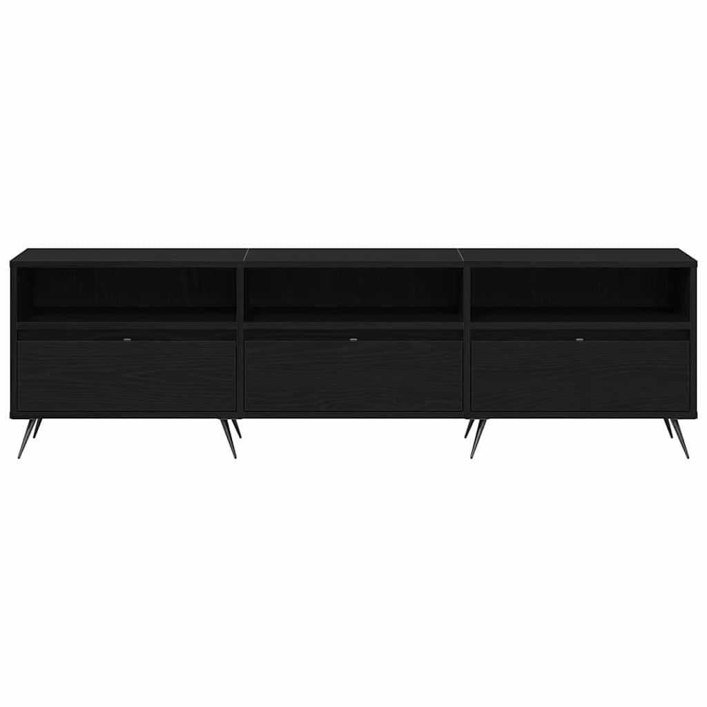 TV-Schränk Schwarz Eichen-Optik 150 x 30 x 44,5 cm