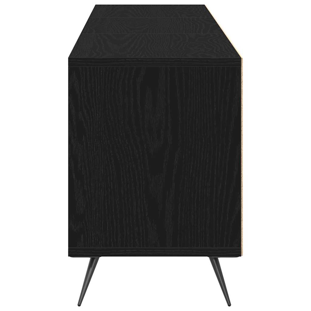 TV-Schränk Schwarz Eichen-Optik 150 x 30 x 44,5 cm