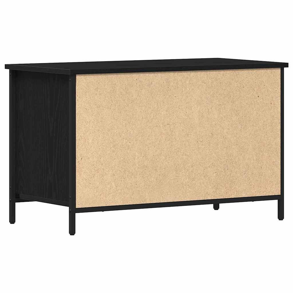 TV-Schränk Schwarz Eichen-Optik 80 x 40 x 50 cm Holzwerkstoff
