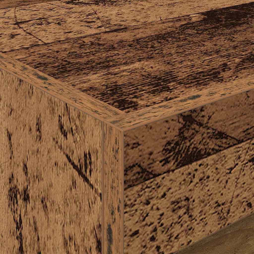 Nachttisch mit Schubladen Altholz 50 x 40 x 45 cm Holzwerkstoff