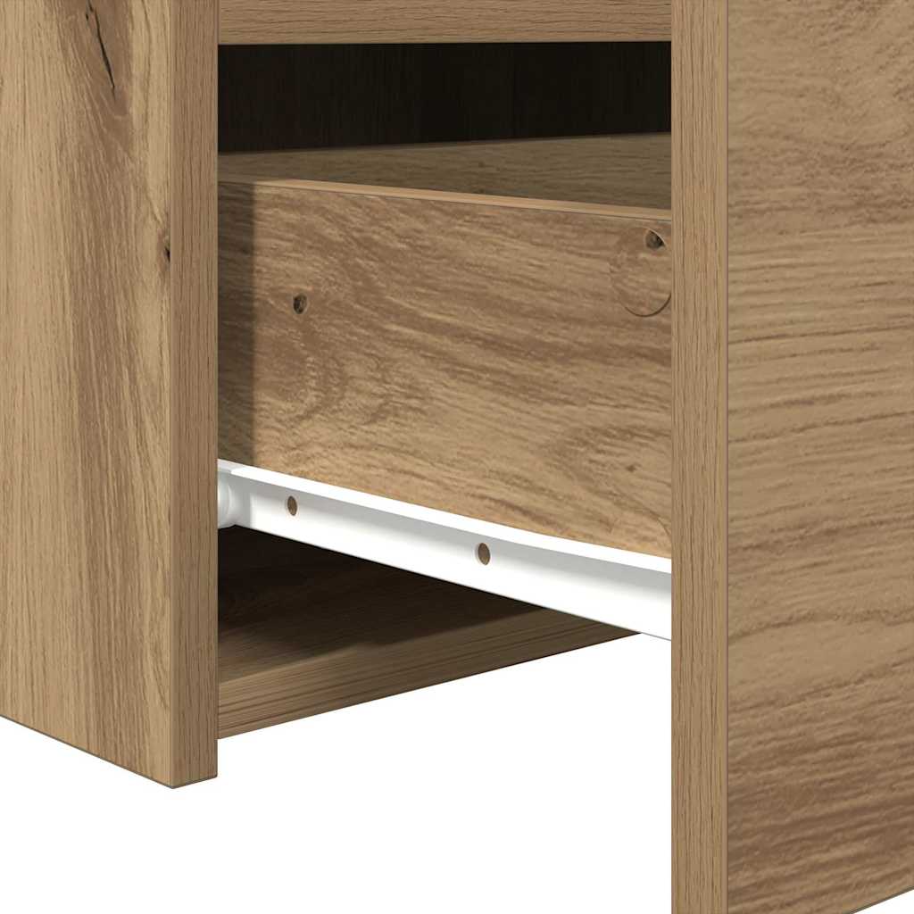 Nachttisch 2 pcs Artisan-Eiche 50 x 40 x 45 cm Holzwerkstoff