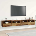 TV-Wandschrank 2 pcs Altholz 100 x 30 x 30 cm Holzwerkstoff