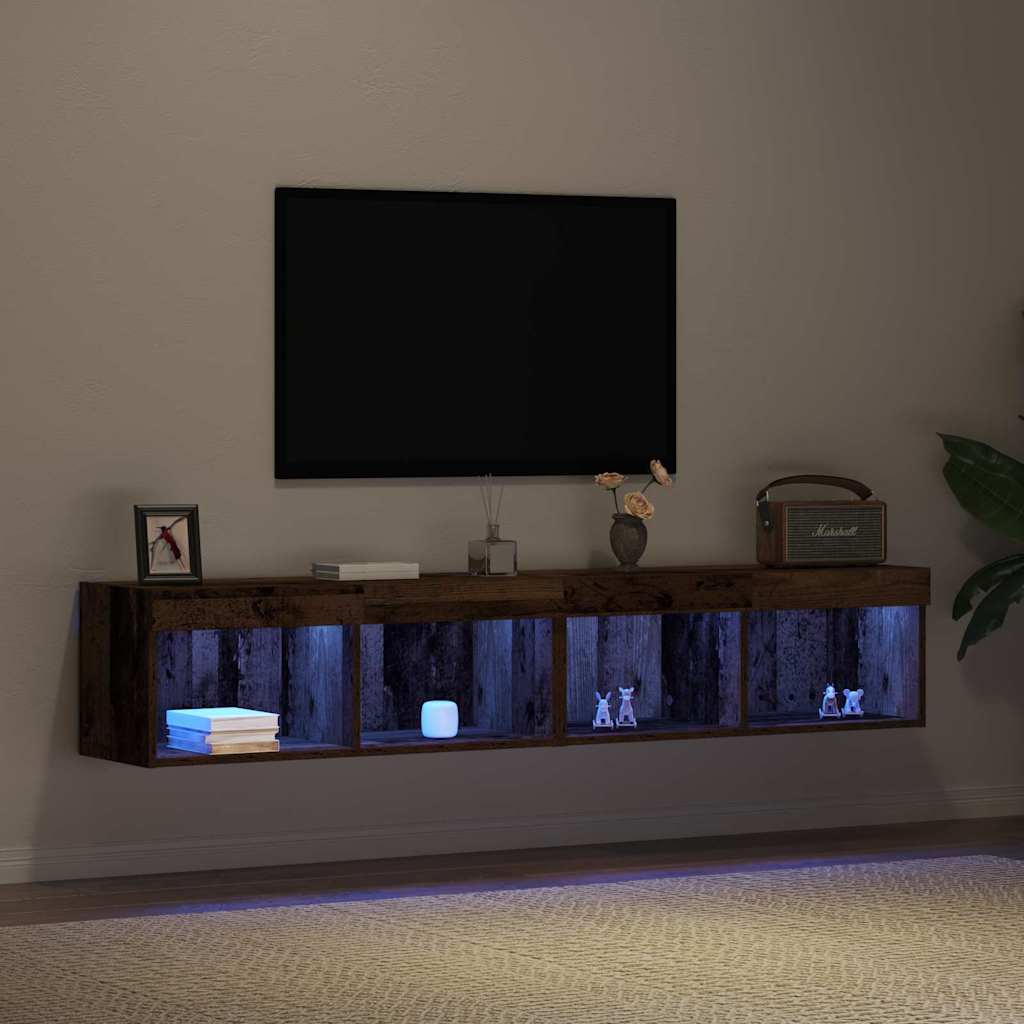 TV-Schrankset 2 pcs Altholz 80 x 30 x 30 cm Holzwerkstoff