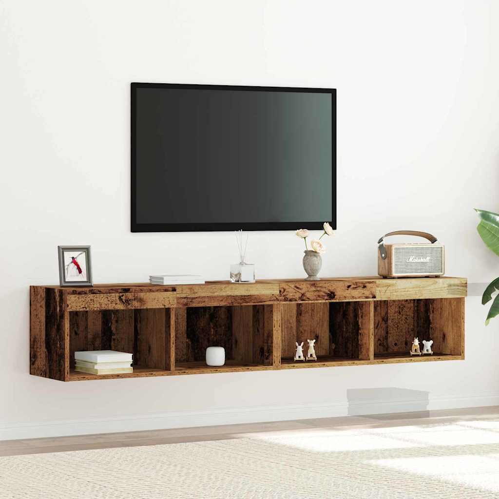 TV-Schrankset 2 pcs Altholz 80 x 30 x 30 cm Holzwerkstoff
