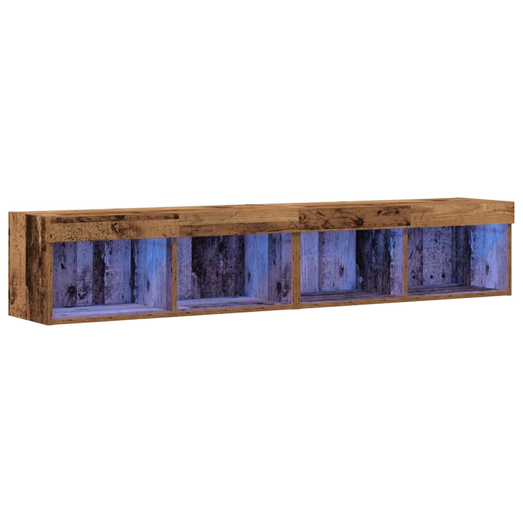 TV-Schrankset 2 pcs Altholz 80 x 30 x 30 cm Holzwerkstoff