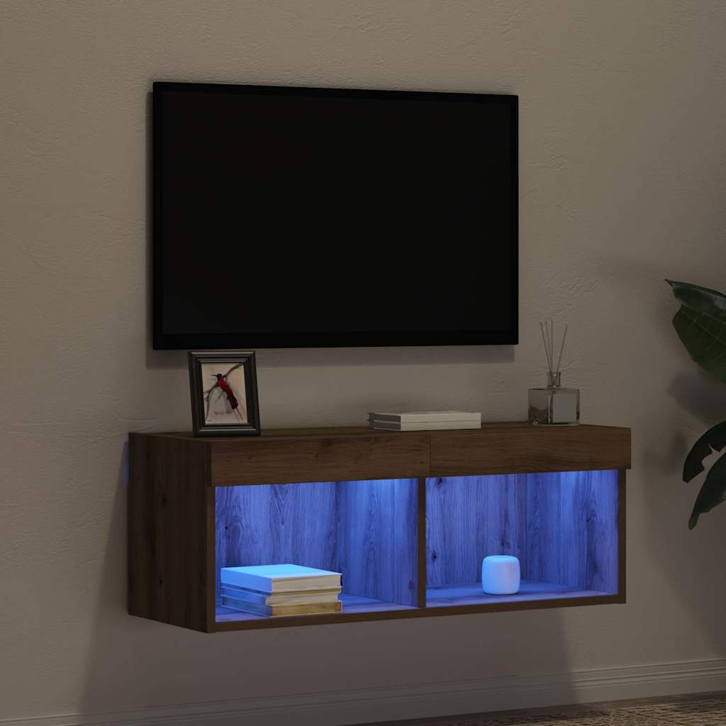 TV-Schrankset Artisan-Eiche 80 x 30 x 30 cm Holzwerkstoff