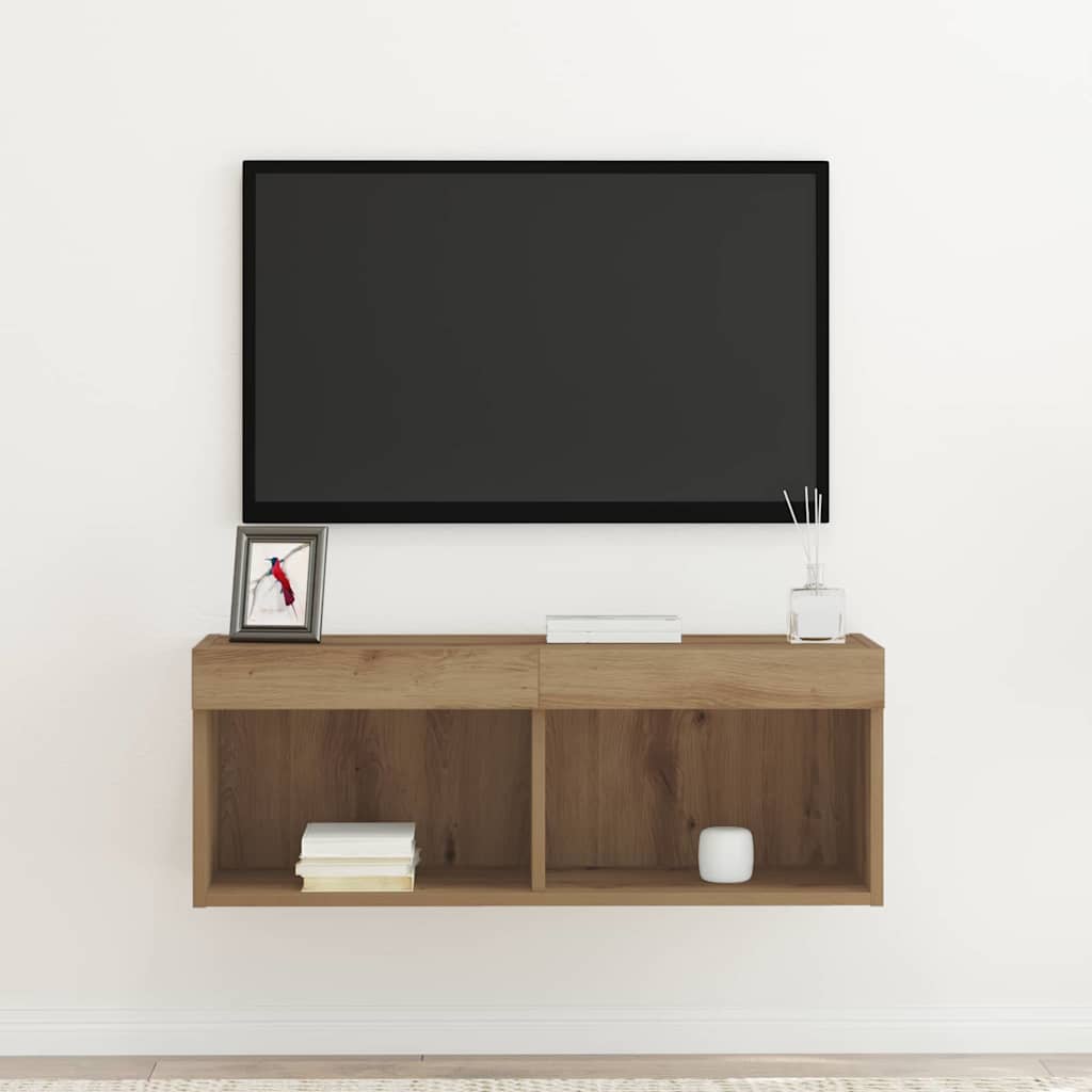 TV-Schrankset Artisan-Eiche 80 x 30 x 30 cm Holzwerkstoff