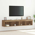 TV-Schrankset 2 pcs Artisan-Eiche 80 x 30 x 30 cm Holzwerkstoff